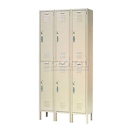 Global Industrial 36 in W, 15 D, 78 in H, Tan 652147TN